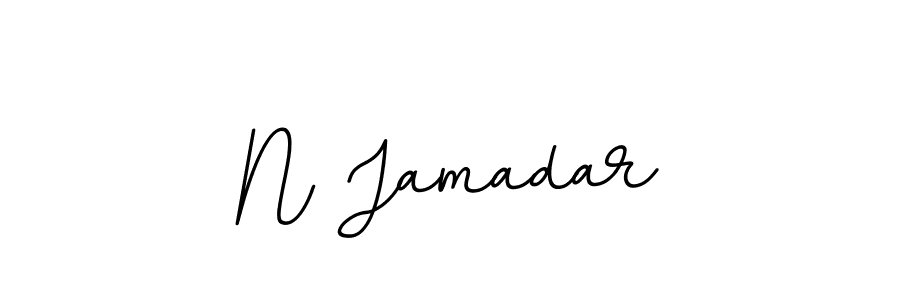 Design your own signature with our free online signature maker. With this signature software, you can create a handwritten (BallpointsItalic-DORy9) signature for name N Jamadar. N Jamadar signature style 11 images and pictures png