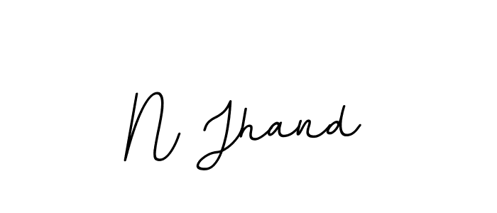 Design your own signature with our free online signature maker. With this signature software, you can create a handwritten (BallpointsItalic-DORy9) signature for name N Jhand. N Jhand signature style 11 images and pictures png