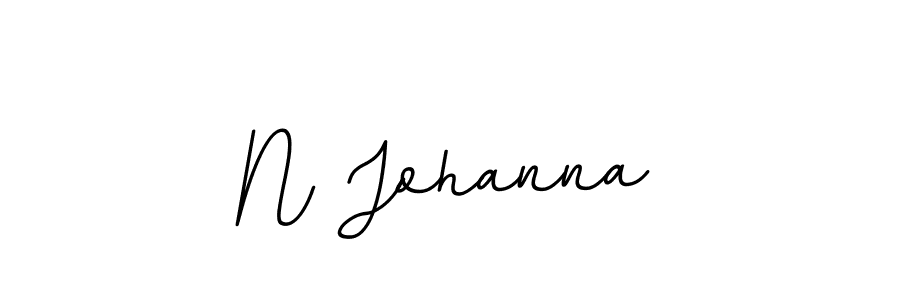 How to make N Johanna name signature. Use BallpointsItalic-DORy9 style for creating short signs online. This is the latest handwritten sign. N Johanna signature style 11 images and pictures png