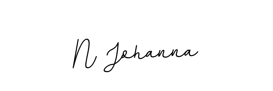 How to make N Johanna name signature. Use BallpointsItalic-DORy9 style for creating short signs online. This is the latest handwritten sign. N Johanna signature style 11 images and pictures png