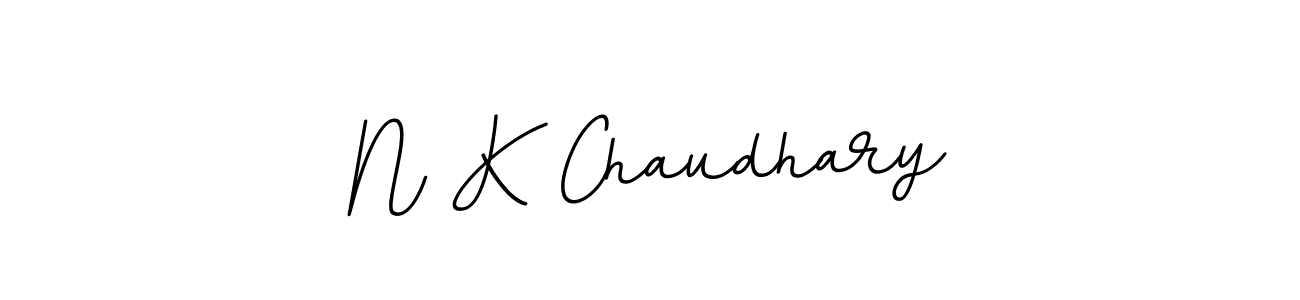 The best way (BallpointsItalic-DORy9) to make a short signature is to pick only two or three words in your name. The name N K Chaudhary include a total of six letters. For converting this name. N K Chaudhary signature style 11 images and pictures png