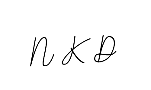 Create a beautiful signature design for name N K D. With this signature (BallpointsItalic-DORy9) fonts, you can make a handwritten signature for free. N K D signature style 11 images and pictures png