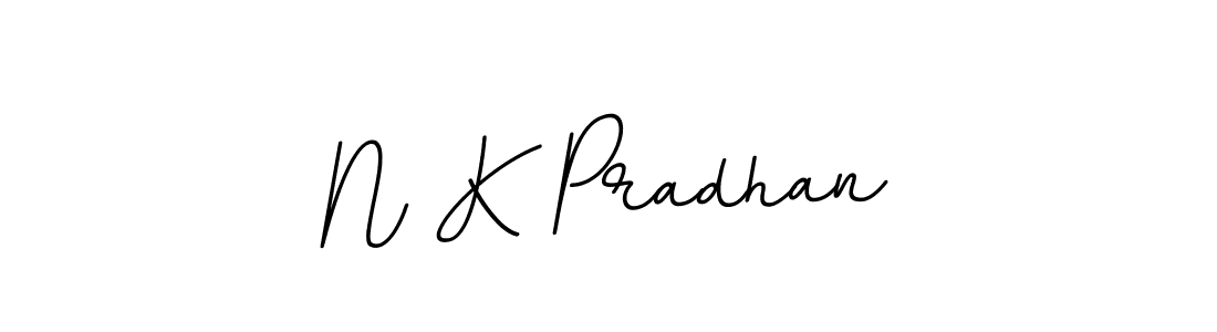 Make a beautiful signature design for name N K Pradhan. With this signature (BallpointsItalic-DORy9) style, you can create a handwritten signature for free. N K Pradhan signature style 11 images and pictures png
