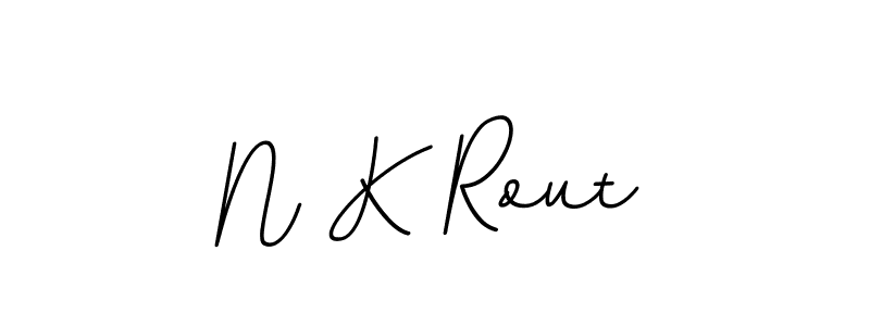 Design your own signature with our free online signature maker. With this signature software, you can create a handwritten (BallpointsItalic-DORy9) signature for name N K Rout. N K Rout signature style 11 images and pictures png