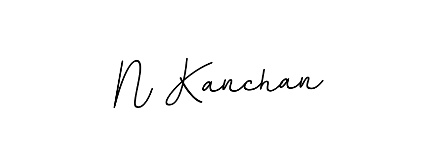 Create a beautiful signature design for name N Kanchan. With this signature (BallpointsItalic-DORy9) fonts, you can make a handwritten signature for free. N Kanchan signature style 11 images and pictures png