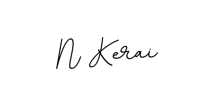 How to make N Kerai name signature. Use BallpointsItalic-DORy9 style for creating short signs online. This is the latest handwritten sign. N Kerai signature style 11 images and pictures png