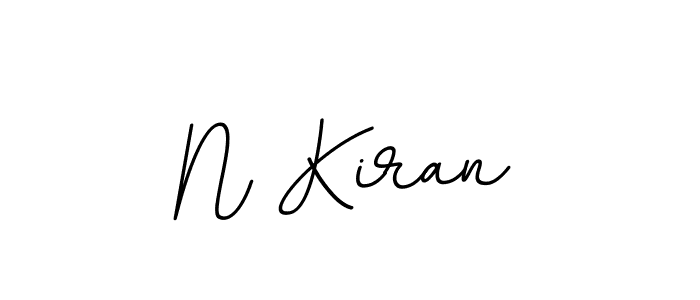 Use a signature maker to create a handwritten signature online. With this signature software, you can design (BallpointsItalic-DORy9) your own signature for name N Kiran. N Kiran signature style 11 images and pictures png