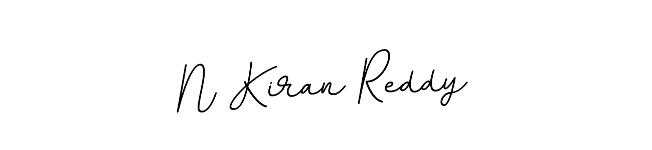 Use a signature maker to create a handwritten signature online. With this signature software, you can design (BallpointsItalic-DORy9) your own signature for name N Kiran Reddy. N Kiran Reddy signature style 11 images and pictures png