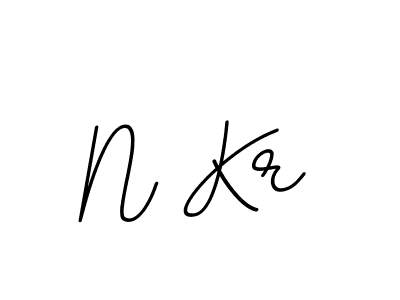 Also we have N Kr name is the best signature style. Create professional handwritten signature collection using BallpointsItalic-DORy9 autograph style. N Kr signature style 11 images and pictures png