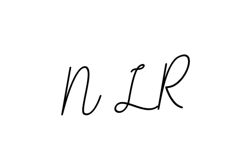 Make a beautiful signature design for name N L R. With this signature (BallpointsItalic-DORy9) style, you can create a handwritten signature for free. N L R signature style 11 images and pictures png