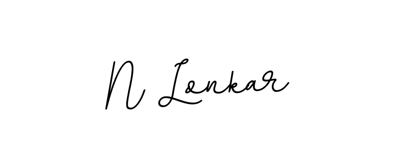 This is the best signature style for the N Lonkar name. Also you like these signature font (BallpointsItalic-DORy9). Mix name signature. N Lonkar signature style 11 images and pictures png