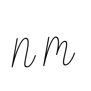 This is the best signature style for the N M name. Also you like these signature font (BallpointsItalic-DORy9). Mix name signature. N M signature style 11 images and pictures png