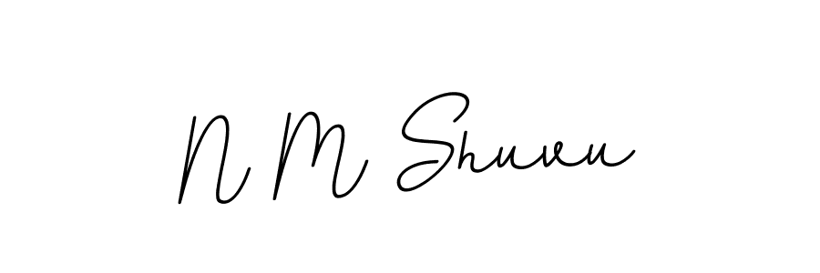 Similarly BallpointsItalic-DORy9 is the best handwritten signature design. Signature creator online .You can use it as an online autograph creator for name N M Shuvu. N M Shuvu signature style 11 images and pictures png