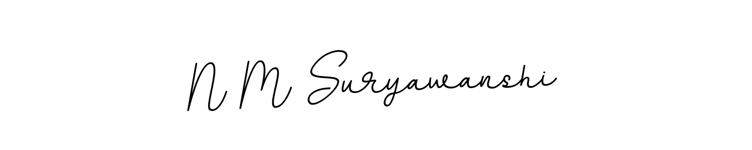 This is the best signature style for the N M Suryawanshi name. Also you like these signature font (BallpointsItalic-DORy9). Mix name signature. N M Suryawanshi signature style 11 images and pictures png