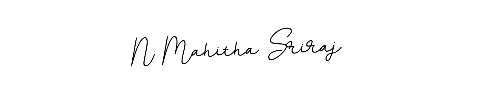 Design your own signature with our free online signature maker. With this signature software, you can create a handwritten (BallpointsItalic-DORy9) signature for name N Mahitha Sriraj. N Mahitha Sriraj signature style 11 images and pictures png