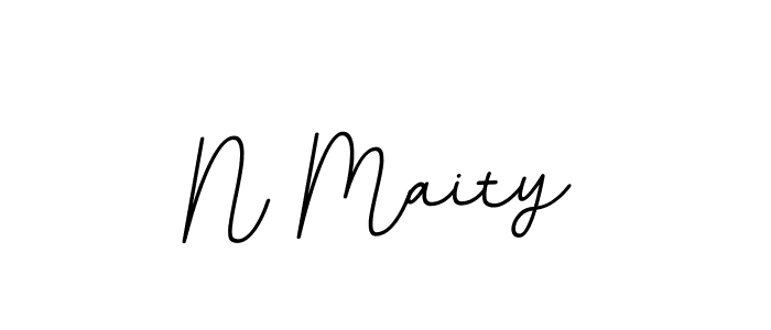 How to make N Maity signature? BallpointsItalic-DORy9 is a professional autograph style. Create handwritten signature for N Maity name. N Maity signature style 11 images and pictures png