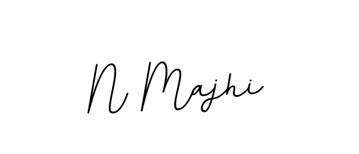 Design your own signature with our free online signature maker. With this signature software, you can create a handwritten (BallpointsItalic-DORy9) signature for name N Majhi. N Majhi signature style 11 images and pictures png