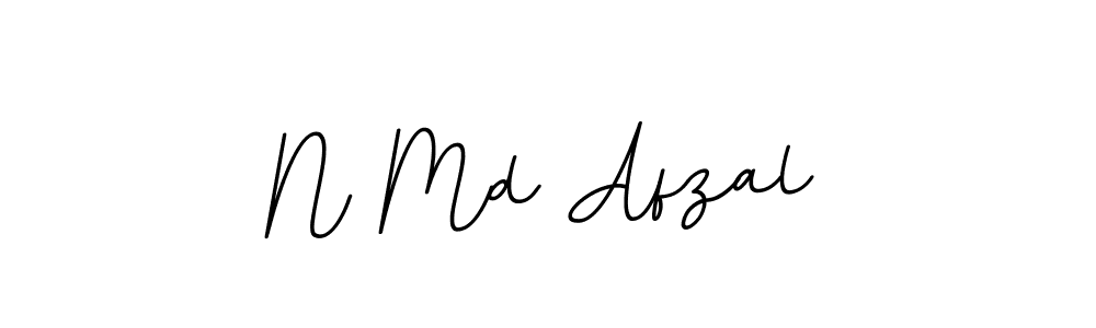 Design your own signature with our free online signature maker. With this signature software, you can create a handwritten (BallpointsItalic-DORy9) signature for name N Md Afzal. N Md Afzal signature style 11 images and pictures png