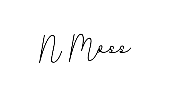 Use a signature maker to create a handwritten signature online. With this signature software, you can design (BallpointsItalic-DORy9) your own signature for name N Moss. N Moss signature style 11 images and pictures png