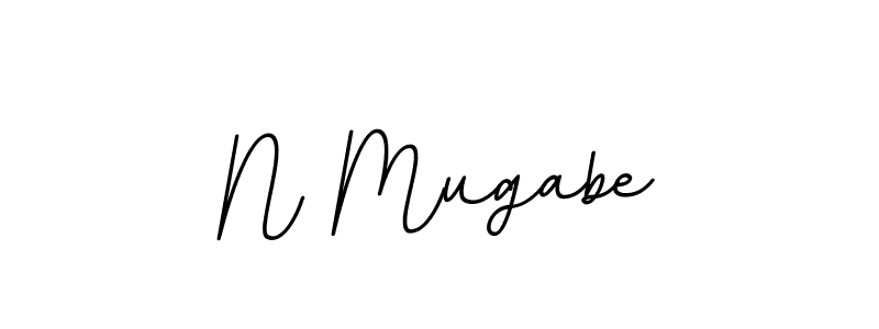 You should practise on your own different ways (BallpointsItalic-DORy9) to write your name (N Mugabe) in signature. don't let someone else do it for you. N Mugabe signature style 11 images and pictures png
