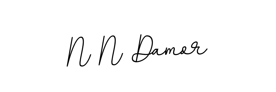 Also we have N N Damor name is the best signature style. Create professional handwritten signature collection using BallpointsItalic-DORy9 autograph style. N N Damor signature style 11 images and pictures png