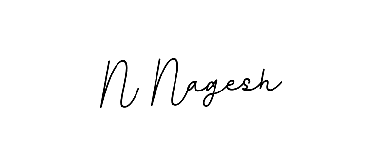 Make a beautiful signature design for name N Nagesh. With this signature (BallpointsItalic-DORy9) style, you can create a handwritten signature for free. N Nagesh signature style 11 images and pictures png