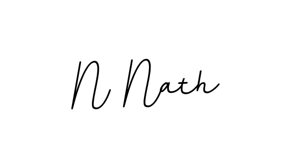 How to make N Nath name signature. Use BallpointsItalic-DORy9 style for creating short signs online. This is the latest handwritten sign. N Nath signature style 11 images and pictures png