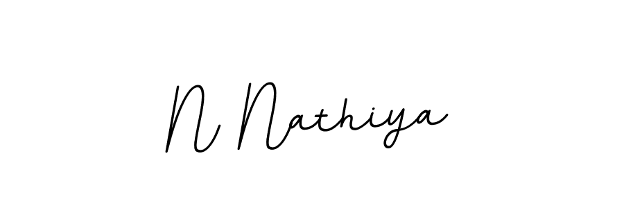 Also we have N Nathiya name is the best signature style. Create professional handwritten signature collection using BallpointsItalic-DORy9 autograph style. N Nathiya signature style 11 images and pictures png