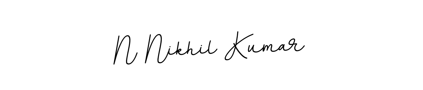 N Nikhil Kumar stylish signature style. Best Handwritten Sign (BallpointsItalic-DORy9) for my name. Handwritten Signature Collection Ideas for my name N Nikhil Kumar. N Nikhil Kumar signature style 11 images and pictures png