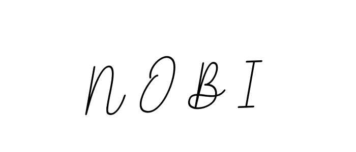 You should practise on your own different ways (BallpointsItalic-DORy9) to write your name (N O B I) in signature. don't let someone else do it for you. N O B I signature style 11 images and pictures png