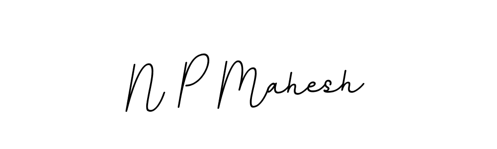 Design your own signature with our free online signature maker. With this signature software, you can create a handwritten (BallpointsItalic-DORy9) signature for name N P Mahesh. N P Mahesh signature style 11 images and pictures png