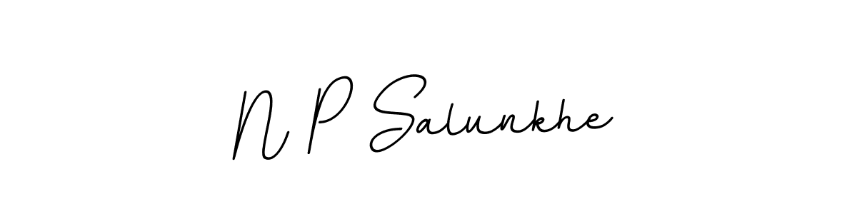 Also we have N P Salunkhe name is the best signature style. Create professional handwritten signature collection using BallpointsItalic-DORy9 autograph style. N P Salunkhe signature style 11 images and pictures png