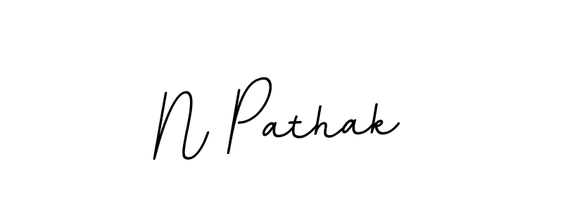 N Pathak stylish signature style. Best Handwritten Sign (BallpointsItalic-DORy9) for my name. Handwritten Signature Collection Ideas for my name N Pathak. N Pathak signature style 11 images and pictures png
