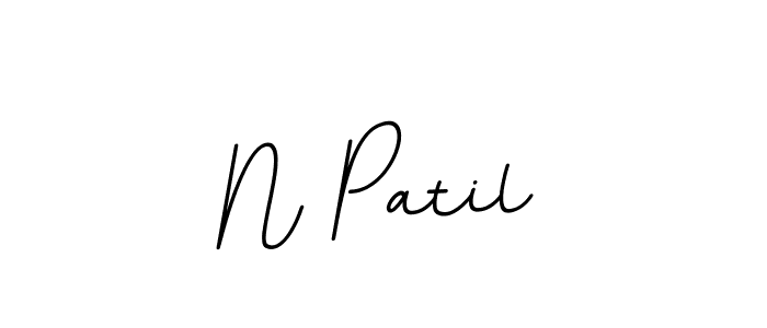 Make a beautiful signature design for name N Patil. With this signature (BallpointsItalic-DORy9) style, you can create a handwritten signature for free. N Patil signature style 11 images and pictures png