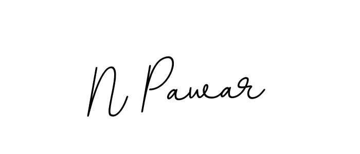 Create a beautiful signature design for name N Pawar. With this signature (BallpointsItalic-DORy9) fonts, you can make a handwritten signature for free. N Pawar signature style 11 images and pictures png