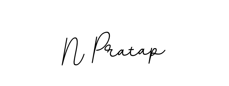 Use a signature maker to create a handwritten signature online. With this signature software, you can design (BallpointsItalic-DORy9) your own signature for name N Pratap. N Pratap signature style 11 images and pictures png