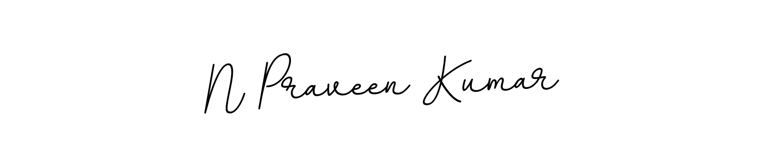 The best way (BallpointsItalic-DORy9) to make a short signature is to pick only two or three words in your name. The name N Praveen Kumar include a total of six letters. For converting this name. N Praveen Kumar signature style 11 images and pictures png