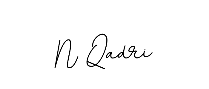How to make N Qadri name signature. Use BallpointsItalic-DORy9 style for creating short signs online. This is the latest handwritten sign. N Qadri signature style 11 images and pictures png