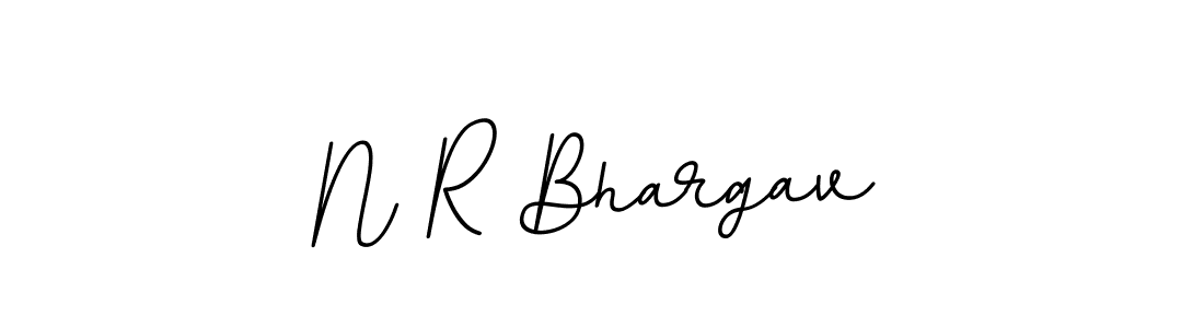 The best way (BallpointsItalic-DORy9) to make a short signature is to pick only two or three words in your name. The name N R Bhargav include a total of six letters. For converting this name. N R Bhargav signature style 11 images and pictures png