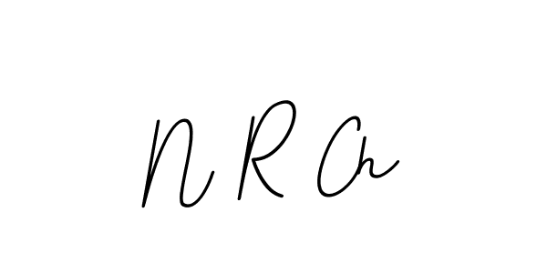 Create a beautiful signature design for name N R Ch. With this signature (BallpointsItalic-DORy9) fonts, you can make a handwritten signature for free. N R Ch signature style 11 images and pictures png