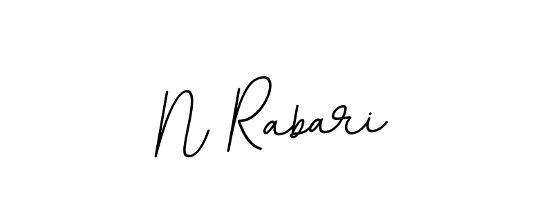 Design your own signature with our free online signature maker. With this signature software, you can create a handwritten (BallpointsItalic-DORy9) signature for name N Rabari. N Rabari signature style 11 images and pictures png