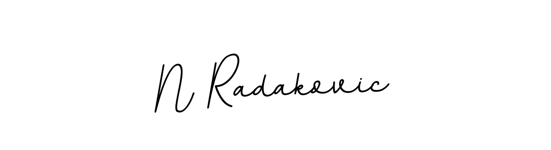 Design your own signature with our free online signature maker. With this signature software, you can create a handwritten (BallpointsItalic-DORy9) signature for name N Radakovic. N Radakovic signature style 11 images and pictures png