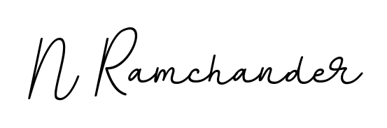Elevate your brand with a stunning N Ramchander eSignature. The BallpointsItalic-DORy9 style provides a balanced, flowing aesthetic for everyday signing. N Ramchander signature style 11 images and pictures png