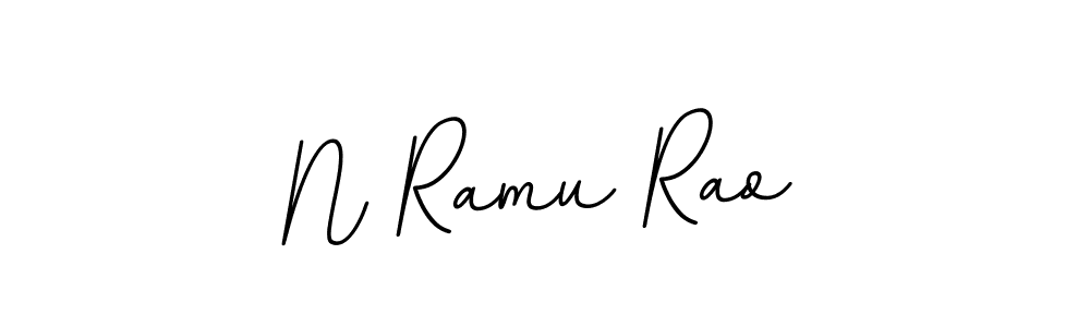 Create a beautiful signature design for name N Ramu Rao. With this signature (BallpointsItalic-DORy9) fonts, you can make a handwritten signature for free. N Ramu Rao signature style 11 images and pictures png