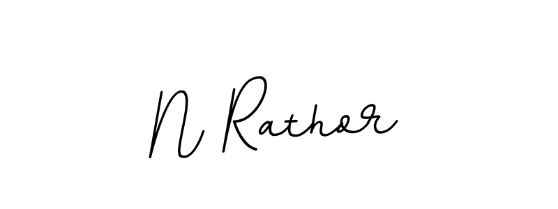 Create a beautiful signature design for name N Rathor. With this signature (BallpointsItalic-DORy9) fonts, you can make a handwritten signature for free. N Rathor signature style 11 images and pictures png