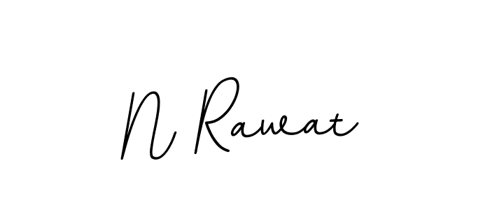 The best way (BallpointsItalic-DORy9) to make a short signature is to pick only two or three words in your name. The name N Rawat include a total of six letters. For converting this name. N Rawat signature style 11 images and pictures png