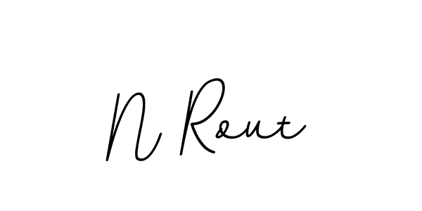 The best way (BallpointsItalic-DORy9) to make a short signature is to pick only two or three words in your name. The name N Rout include a total of six letters. For converting this name. N Rout signature style 11 images and pictures png