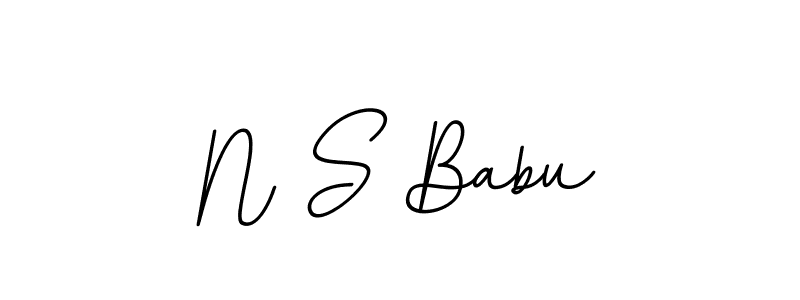 Design your own signature with our free online signature maker. With this signature software, you can create a handwritten (BallpointsItalic-DORy9) signature for name N S Babu. N S Babu signature style 11 images and pictures png