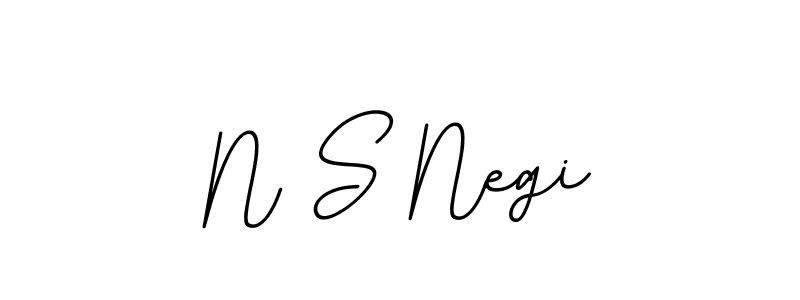 Create a beautiful signature design for name N S Negi. With this signature (BallpointsItalic-DORy9) fonts, you can make a handwritten signature for free. N S Negi signature style 11 images and pictures png