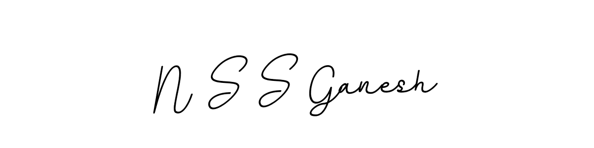 Make a beautiful signature design for name N S S Ganesh. With this signature (BallpointsItalic-DORy9) style, you can create a handwritten signature for free. N S S Ganesh signature style 11 images and pictures png